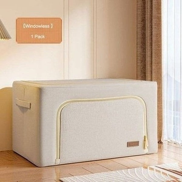 JOYBOS Fabric Folding Clothes Storage Box Finishing Cabinet Toy Storage Cabinet Quilt Storage Pet House Car Trunk Organizer. Type: Household Storage Containers.