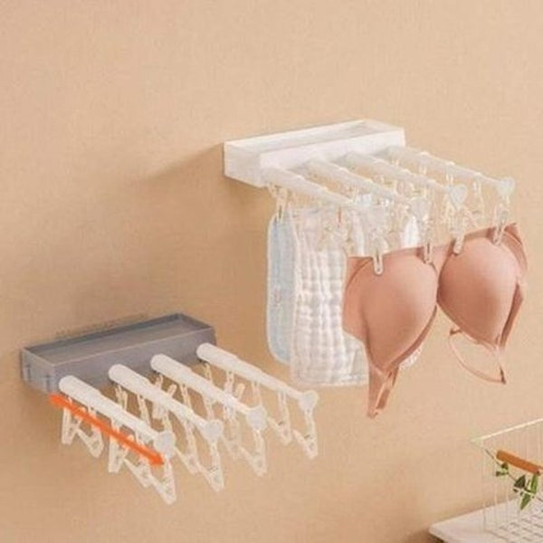 Space Saving Expandable Wall Mounted Clothes Drying Rack