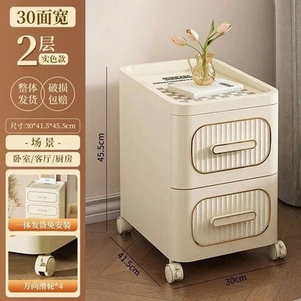 Slim Rolling Storage Cabinet | Japanese-Inspired Gap Organizer for Bedroom, Kitchen & Bathroom