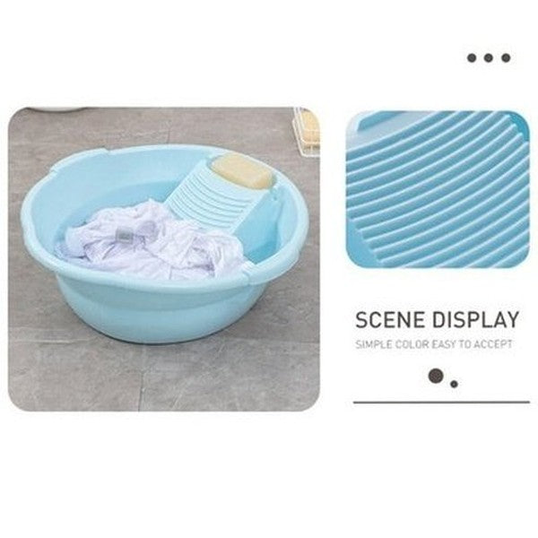 Thickened Washing Board Plastic Washtub with Washboard Laundry Tub Washtub Washing Baby Clothes Washing Board Cleaning Tools. Laundry Supplies.