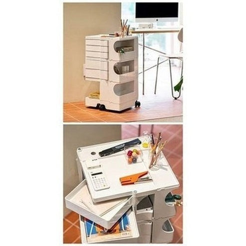 Indulge in the luxurious style of the Nordic Rotating Multilayer Bed Table, perfect for the small apartment. Decor. Furniture. Tables. Type: Nightstands.