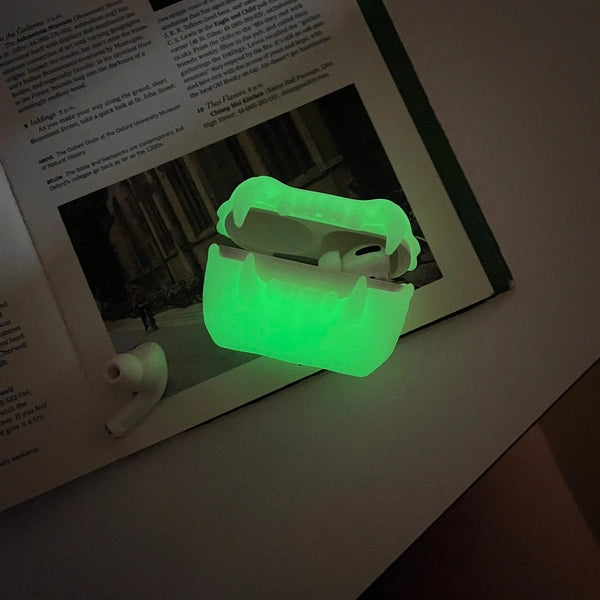 3D Cartoon Horrible Tiger Teeth Silicone Protective Case for AirPods