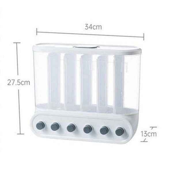 Moisture-proof sealed rice dispenser storage box. Food Grain Storage Box Sealed Rice Buckets Wall Mounted Storage Tank. Food Storage: Food Storage Containers.