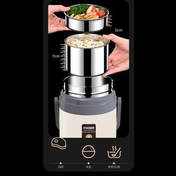 USB Multi-layer Insulated Lunch Box Double Layer Heated Bento Box Portable Sealed Stainless Steel Food Warmer Rice Cooker. Type: Lunch Boxes & Totes.