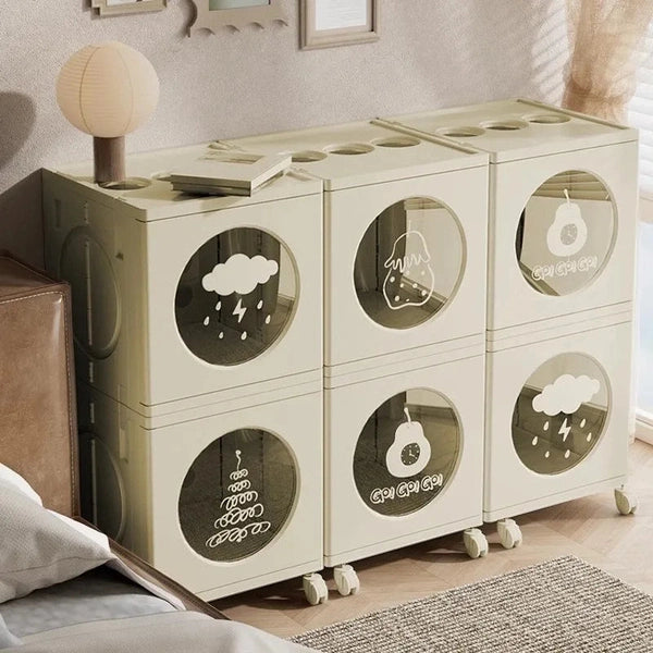 Folding Storage Cabinet, Toy and Snack Store Locker