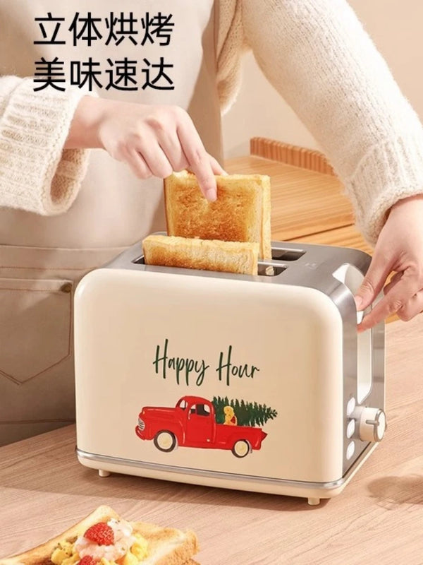 Retro Automatic Toaster Oven with Stereo Bakin