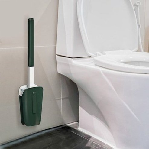 Wall Mount Toilet Brush Holder Quick Dry Cactus Toilet Brush No Dead Angle Leakproof Water Belt Base Soft Flat Head. Bathroom Accessories: Toilet Brushes and Holders.