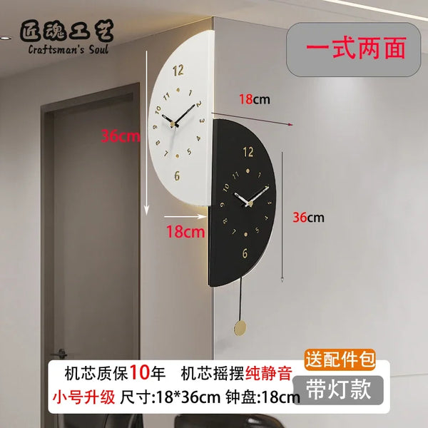 Minimalist Silent Wall Clock for Living Room