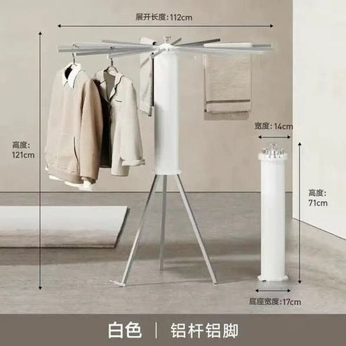 Standing Clothes Hanger | Foldable Wooden Drying Rack for Laundry