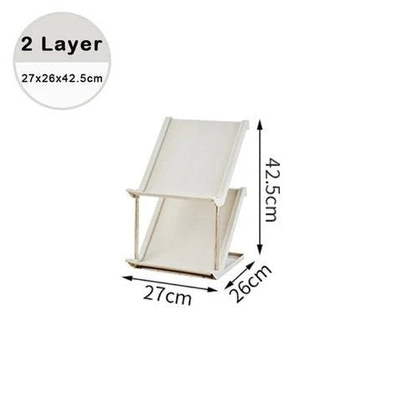 Plastic Shoe Rack Multi-Layer Stackable Shoe Organizer