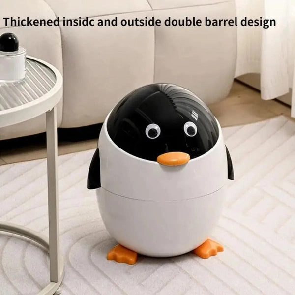 Cute Penguin Multiscenario Originality Practical Garbage Storage Bucket
