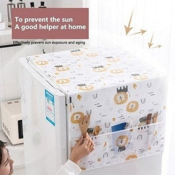 Fridge Cover with Pockets