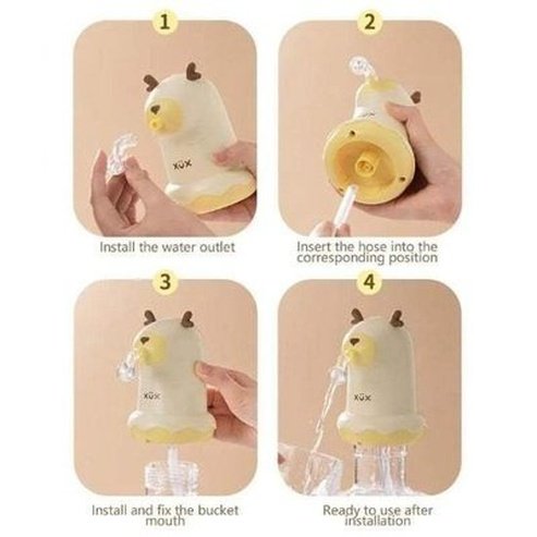 USB Charging Cartoon Water Bottle Dispenser Pump