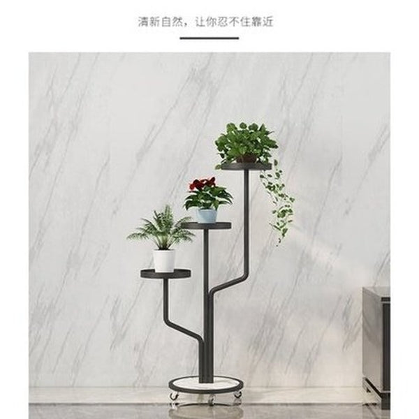 Simple Modern Living Room Floor Type Indoor Iron Flower Pot Frame Balcony Fleshy Plant Layer Rack. Decor. Type: Garden Pot Saucers & Trays.