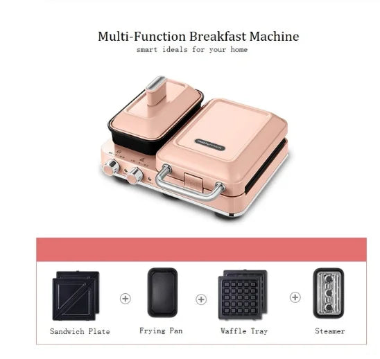 Sandwich, Waffle, and Toast Press Machine for Small Household Cooking