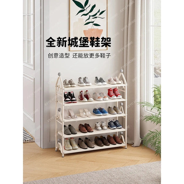 Shoe Rack, Multi-layer Simple Narrow Small Slipper Rack at the Door of the Home