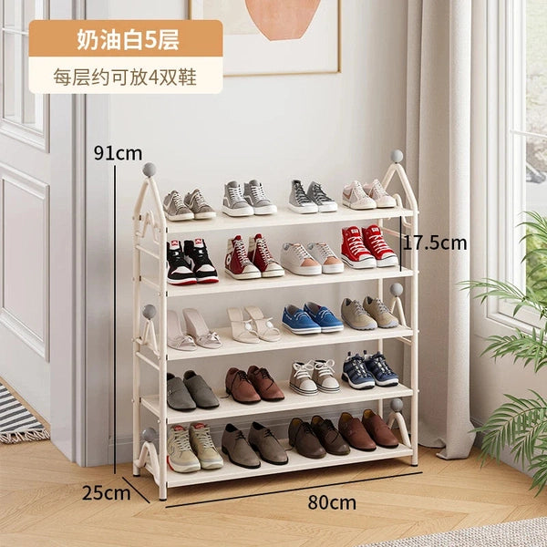 Shoe Rack, Multi-layer Simple Narrow Small Slipper Rack at the Door of the Home