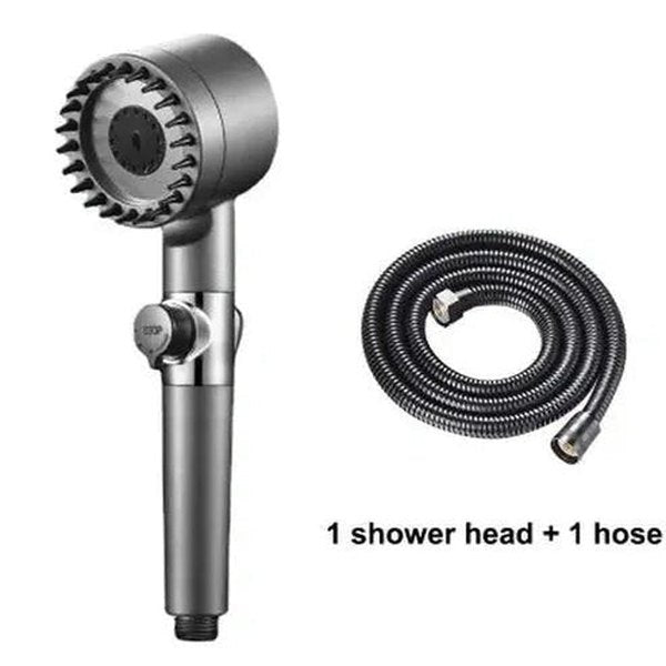 Shower head with high pressure filter and 3 modes