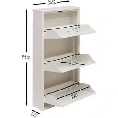 Sleek Modern Shoe Storage Cabinet: Versatile Space-Efficient Organizer