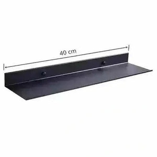 Sleek and Stylish Matt Black Wall Shelf for Modern Bathrooms