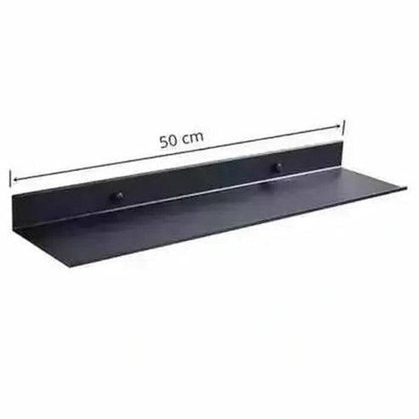 Sleek and Stylish Matt Black Wall Shelf for Modern Bathrooms