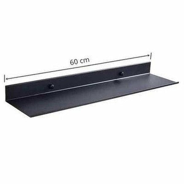 Sleek and Stylish Matt Black Wall Shelf for Modern Bathrooms