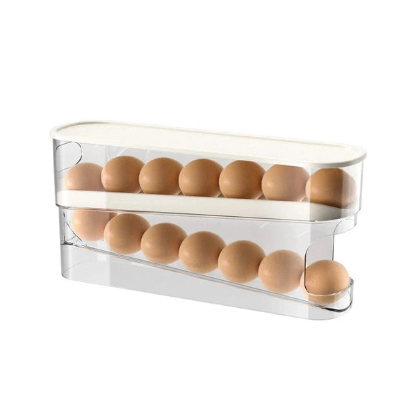 Slide Type Egg Carton, Double Automatic Egg Roller, Refrigerator Side Door Egg Storage