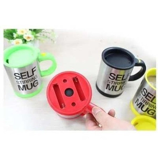 Smart Stainless Steel Stirring Coffee Cup Mug