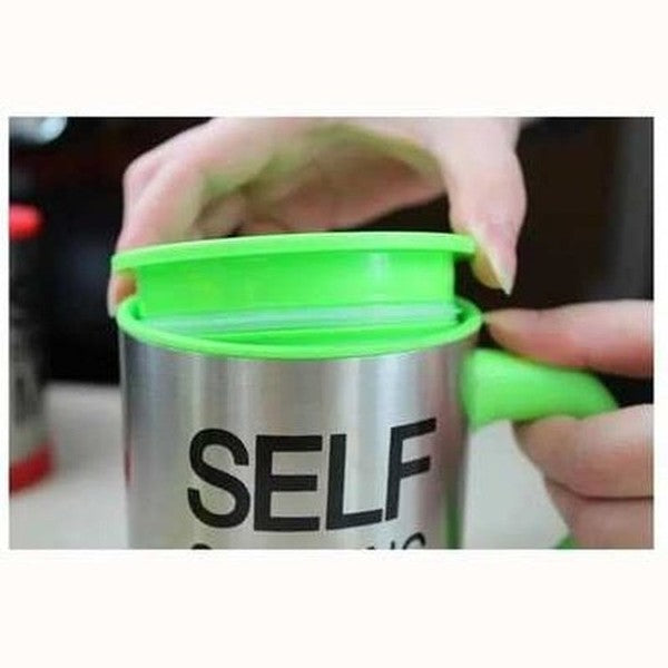 Smart Stainless Steel Stirring Coffee Cup Mug