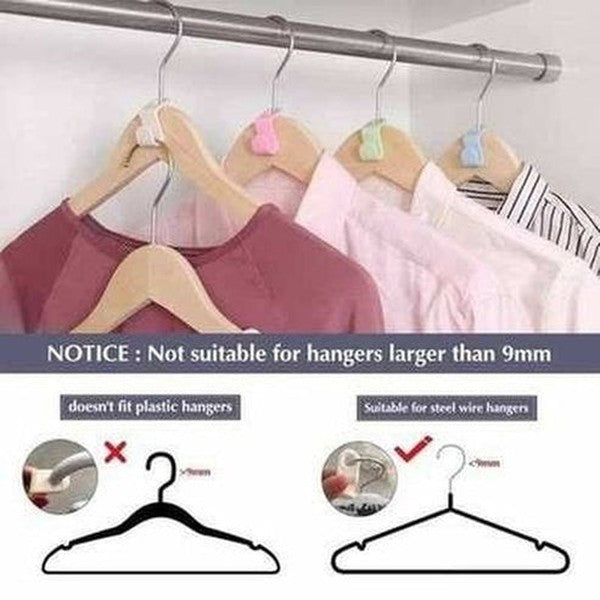 Space-Saving Connector Hooks Hanger Extender Clips