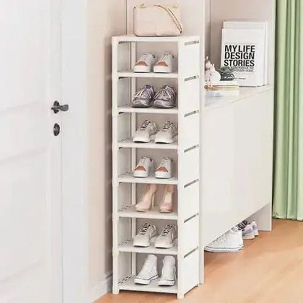 Space-Saving Multi-Layer Stackable Shoe Rack