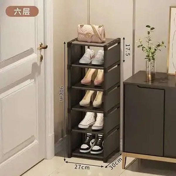 Space-Saving Multi-Layer Stackable Shoe Rack