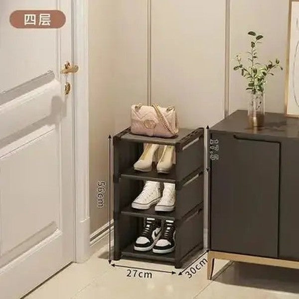Space-Saving Multi-Layer Stackable Shoe Rack