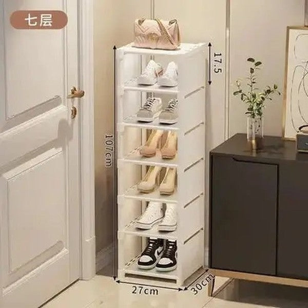 Space-Saving Multi-Layer Stackable Shoe Rack