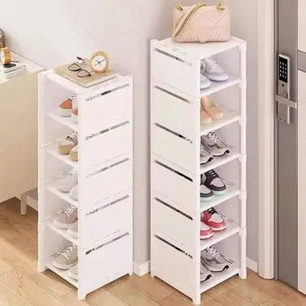 Space-Saving Multi-Layer Stackable Shoe Rack