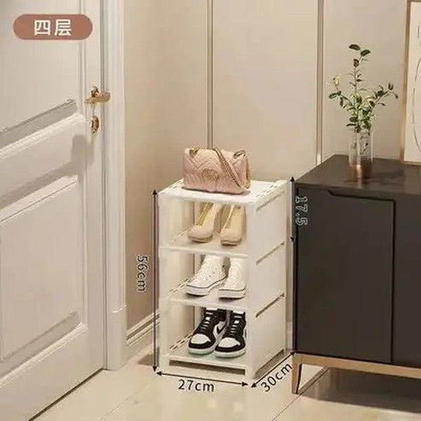Space-Saving Multi-Layer Stackable Shoe Rack