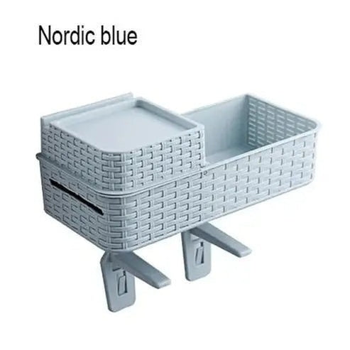 Space-Saving Wall-Mounted Bathroom Organizer