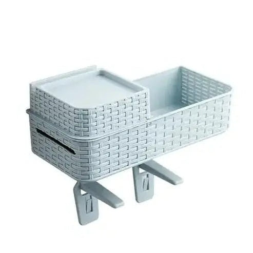 Space-Saving Wall-Mounted Bathroom Organizer