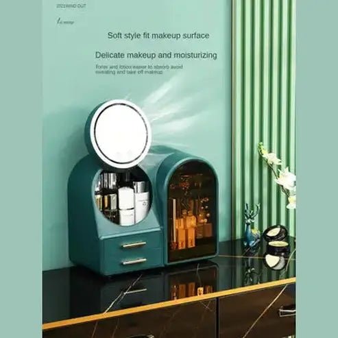 Spacious Cosmetic Organizer Featuring LED Lighting