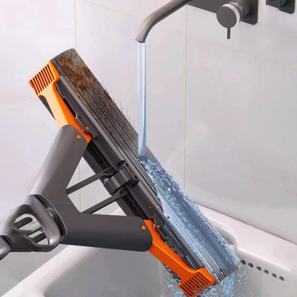 Squeeze Self-draining Collodion Mop, Wood Floor Tiles Spin Mop