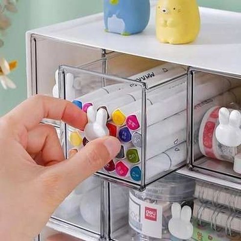 Stackable Cosmetic Organizer Storage Drawer