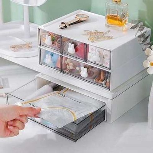 Stackable Cosmetic Organizer Storage Drawer