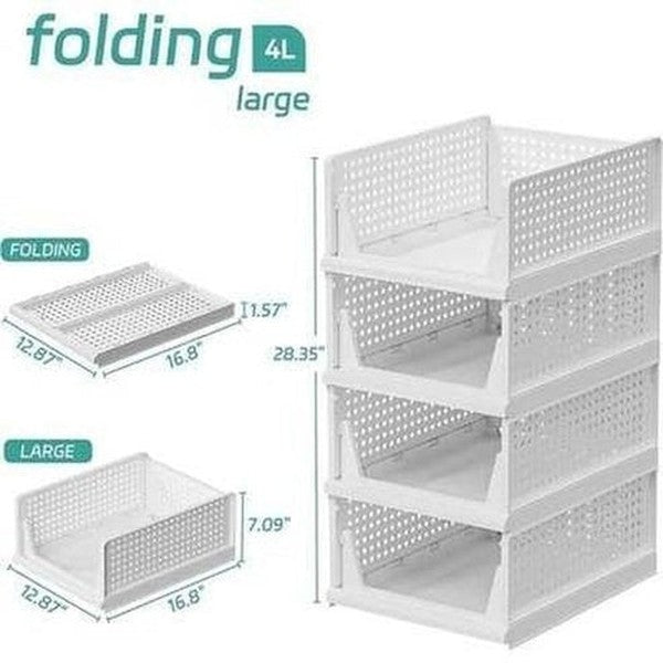 Stackable Plastic Storage Basket
