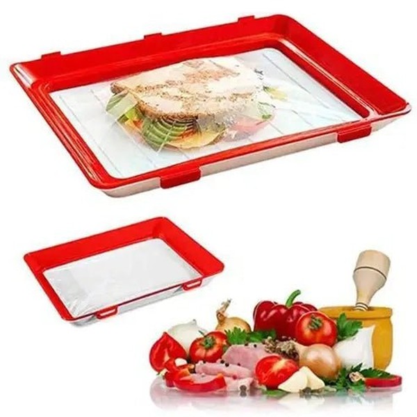 Stackable Sealed Food Preservation Tray with Lid