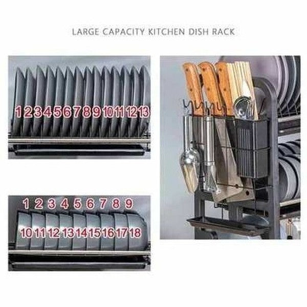 Stainless Steel Dish Storage Racks Dish Drying Shelf with Trays