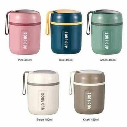 Stainless Steel Insulated Lunch Jar Soup Cup Thermos Containers