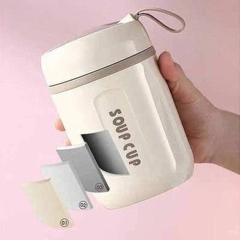 Stainless Steel Insulated Lunch Jar Soup Cup Thermos Containers