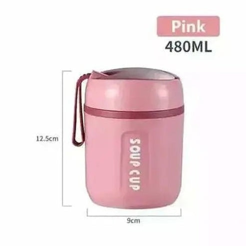 Stainless Steel Insulated Lunch Jar Soup Cup Thermos Containers