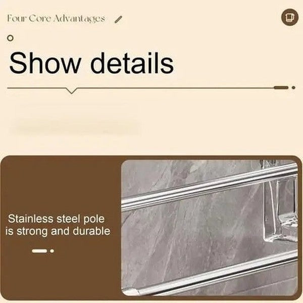 Stainless Steel Suction Towel Rack