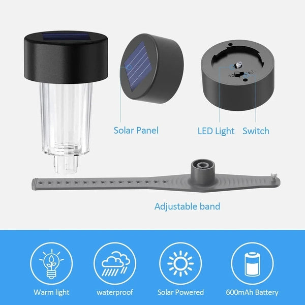 Stainless Steel Solar Pool Light, Frame on the Ground for Swimming Pool